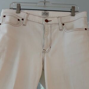 J. Crew vintage straight ivory jeans